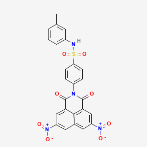 4-(5,8-dinitro-1,3-dioxo-1H-benzo[de]isoquinolin-2(3H)-yl)-N-(3-methylphenyl)benzenesulfonamide