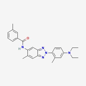 N-{2-[4-(diethylamino)-2-methylphenyl]-6-methyl-2H-1,2,3-benzotriazol-5-yl}-3-methylbenzamide