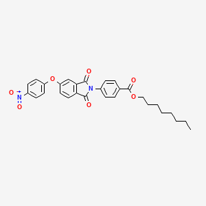 octyl 4-[5-(4-nitrophenoxy)-1,3-dioxo-1,3-dihydro-2H-isoindol-2-yl]benzoate