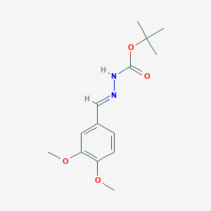 molecular formula C14H20N2O4 B15017357 tert-butyl (2E)-2-(3,4-dimethoxybenzylidene)hydrazinecarboxylate 