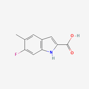 molecular formula C10H8FNO2 B1501736 6-Fluoro-5-methyl-1H-indole-2-carboxylic acid 