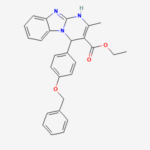 Ethyl 4-[4-(benzyloxy)phenyl]-2-methyl-1,4-dihydropyrimido[1,2-a]benzimidazole-3-carboxylate