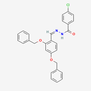 N'-[(Z)-[2,4-Bis(benzyloxy)phenyl]methylidene]-4-chlorobenzohydrazide