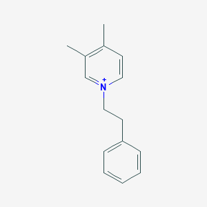 3,4-Dimethyl-1-(2-phenylethyl)pyridinium