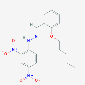 (2E)-1-(2,4-dinitrophenyl)-2-[2-(pentyloxy)benzylidene]hydrazine