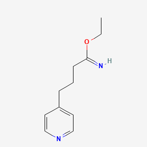 molecular formula C11H16N2O B1501743 4-Pyridinebutanimidic acid ethyl ester CAS No. 887579-33-1