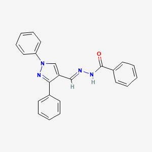 N'-[(E)-(1,3-diphenyl-1H-pyrazol-4-yl)methylidene]benzohydrazide