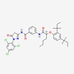 N-[5-Oxo-1-(2,4,6-trichlorophenyl)-2-pyrazolin-3-YL]-3-[2-(2,4-DI-T-pentylphenoxy)hexanamido]benzamide