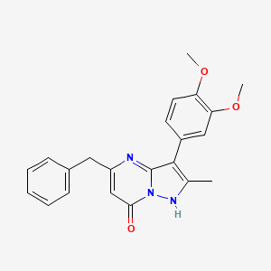 5-Benzyl-3-(3,4-dimethoxyphenyl)-2-methylpyrazolo[1,5-a]pyrimidin-7-ol