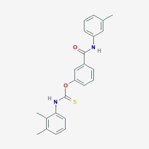 molecular formula C23H22N2O2S B15017478 O-{3-[(3-methylphenyl)carbamoyl]phenyl} (2,3-dimethylphenyl)carbamothioate 