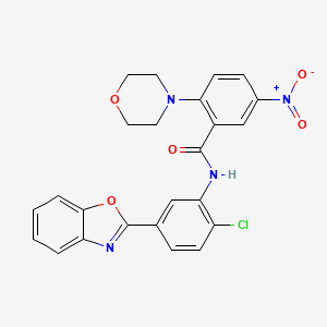 N-[5-(1,3-benzoxazol-2-yl)-2-chlorophenyl]-2-(morpholin-4-yl)-5-nitrobenzamide