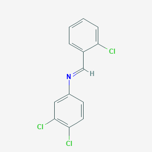 molecular formula C13H8Cl3N B15017516 N-(2-Chlorobenzylidene)-3,4-dichloroaniline CAS No. 14632-38-3