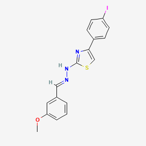 4-(4-iodophenyl)-2-[(2E)-2-(3-methoxybenzylidene)hydrazinyl]-1,3-thiazole