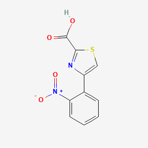 molecular formula C10H6N2O4S B1501755 4-(2-Nitrophenyl)-1,3-thiazole-2-carboxylic acid CAS No. 1141669-77-3