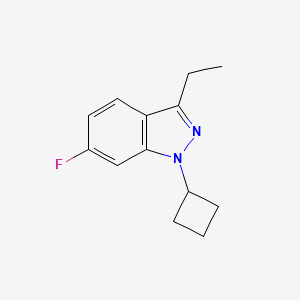 molecular formula C13H15FN2 B1501756 1-Cyclobutyl-3-ethyl-6-fluoro-1H-indazole CAS No. 885271-96-5