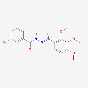 3-bromo-N'-[(E)-(2,3,4-trimethoxyphenyl)methylidene]benzohydrazide