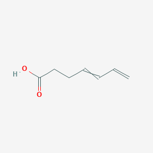 molecular formula C7H10O2 B1501762 Hepta-4,6-dienoic acid CAS No. 75283-35-1