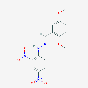 (1E)-1-(2,5-dimethoxybenzylidene)-2-(2,4-dinitrophenyl)hydrazine