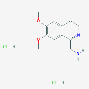 B1501765 (6,7-Dimethoxy-3,4-dihydroisoquinolin-1-yl)methanamine dihydrochloride CAS No. 92788-84-6