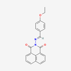 2-{[(E)-(4-ethoxyphenyl)methylidene]amino}-1H-benzo[de]isoquinoline-1,3(2H)-dione