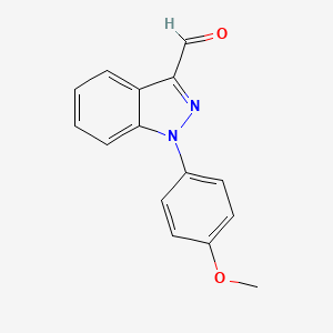 molecular formula C15H12N2O2 B1501767 1-(4-Methoxyphenyl)-1h-indazole-3-carbaldehyde CAS No. 885271-31-8