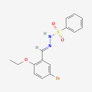 N'-[(E)-(5-bromo-2-ethoxyphenyl)methylidene]benzenesulfonohydrazide