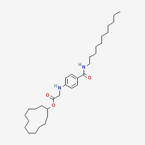 molecular formula C32H54N2O3 B15017708 cyclododecyl N-[4-(undecylcarbamoyl)phenyl]glycinate 