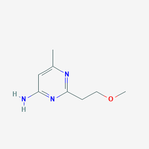 molecular formula C8H13N3O B1501773 2-(2-Methoxyethyl)-6-methylpyrimidin-4-amine CAS No. 3120-36-3