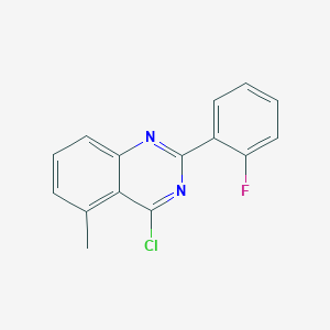 molecular formula C15H10ClFN2 B1501777 4-Chloro-2-(2-fluorophenyl)-5-methylquinazoline CAS No. 885277-61-2