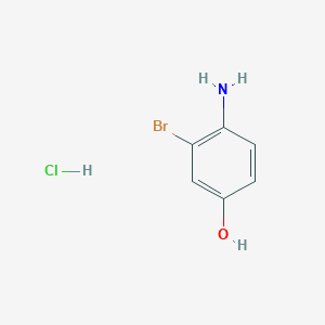 molecular formula C6H7BrClNO B1501782 4-Amino-3-bromophenol hydrochloride CAS No. 858014-01-4