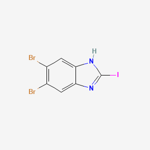 molecular formula C7H3Br2IN2 B1501783 5,6-Dibromo-2-iodo-1H-benzoimidazole CAS No. 885270-95-1