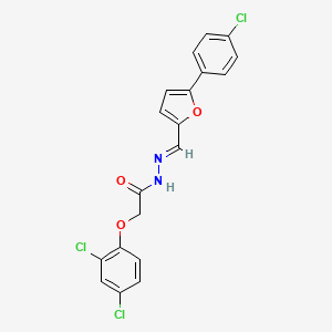 N'-[(E)-[5-(4-Chlorophenyl)furan-2-YL]methylidene]-2-(2,4-dichlorophenoxy)acetohydrazide