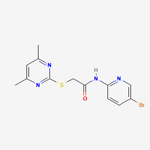 N-(5-Bromo-pyridin-2-yl)-2-(4,6-dimethyl-pyrimidin-2-ylsulfanyl)-acetamide