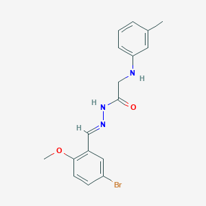 molecular formula C17H18BrN3O2 B15017930 N'-[(E)-(5-Bromo-2-methoxyphenyl)methylidene]-2-[(3-methylphenyl)amino]acetohydrazide 