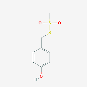 molecular formula C8H10O3S2 B015018 4-羟基苄基甲硫磺酸酯 CAS No. 491868-12-3