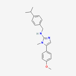 5-(4-methoxyphenyl)-1-methyl-N-[4-(propan-2-yl)benzyl]-1H-imidazol-2-amine