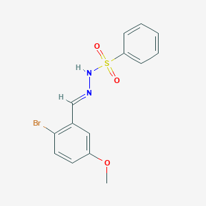 N'-[(E)-(2-bromo-5-methoxyphenyl)methylidene]benzenesulfonohydrazide