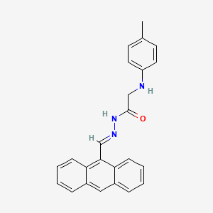 N'-[(E)-(Anthracen-9-YL)methylidene]-2-[(4-methylphenyl)amino]acetohydrazide