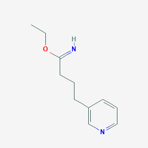 molecular formula C11H16N2O B1501817 3-Pyridinebutanimidic acid ethyl ester CAS No. 887579-26-2