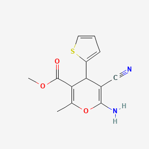 methyl 6-amino-5-cyano-2-methyl-4-(thiophen-2-yl)-4H-pyran-3-carboxylate