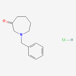 molecular formula C13H18ClNO B1501822 1-Benzylazepan-3-one hydrochloride CAS No. 66603-34-7