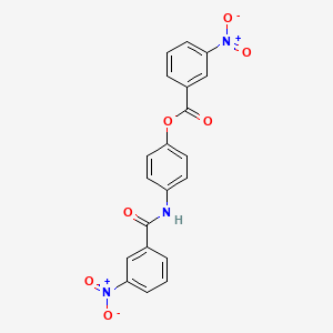 4-{[(3-Nitrophenyl)carbonyl]amino}phenyl 3-nitrobenzoate