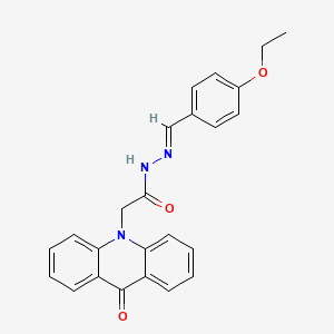 N'-[(E)-(4-ethoxyphenyl)methylidene]-2-(9-oxoacridin-10(9H)-yl)acetohydrazide