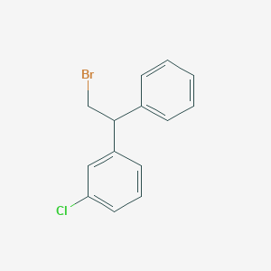 molecular formula C14H12BrCl B1501832 1-(2-Bromo-1-phenylethyl)-3-chlorobenzene CAS No. 885279-71-0