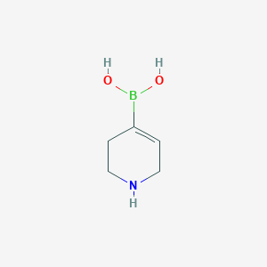 molecular formula C5H10BNO2 B1501833 1,2,3,6-Tetrahydropyridine-4-YL-boronic acid CAS No. 856694-87-6