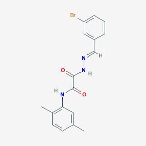 molecular formula C17H16BrN3O2 B15018344 2-[(2E)-2-(3-bromobenzylidene)hydrazinyl]-N-(2,5-dimethylphenyl)-2-oxoacetamide 