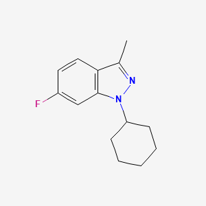 molecular formula C14H17FN2 B1501835 1-Cyclohexyl-6-fluoro-3-methyl-1H-indazole CAS No. 885272-02-6