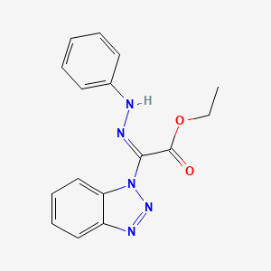 ethyl (2E)-1H-benzotriazol-1-yl(2-phenylhydrazinylidene)ethanoate