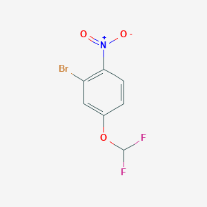 molecular formula C7H4BrF2NO3 B1501838 2-Bromo-4-(difluoromethoxy)-1-nitrobenzene CAS No. 865886-83-5