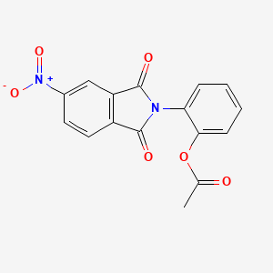 2-(5-Nitro-1,3-dioxo-1,3-dihydro-2H-isoindol-2-yl)phenyl acetate